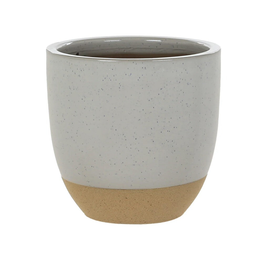Woodlodge 26cm Grey Speckle Egg Pot
