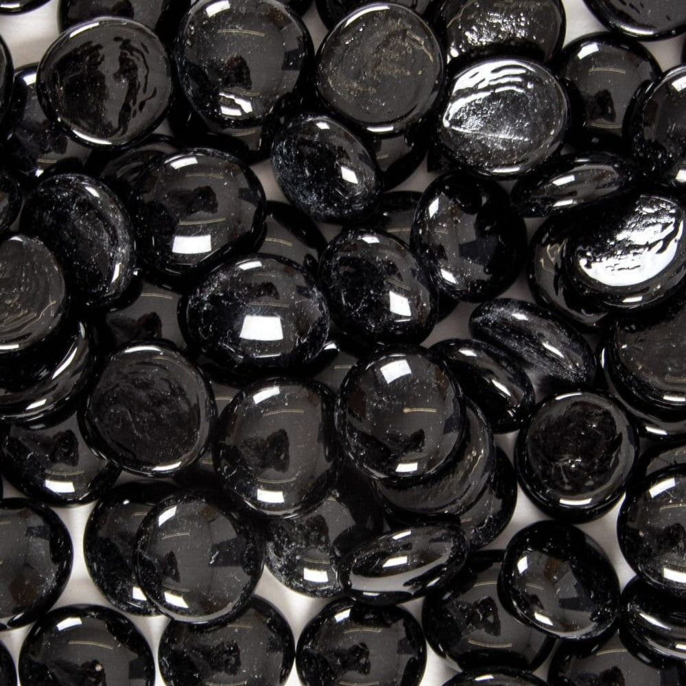 Woodlodge 1kg Black Flat Porcelain Bead Pot Topper