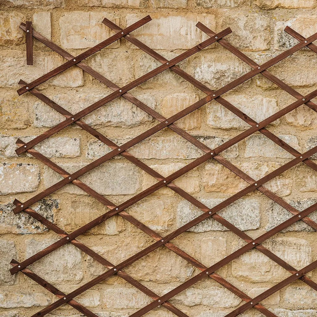 Gardman 1.8m x 0.6m Riveted Garden Trellis (Tan)