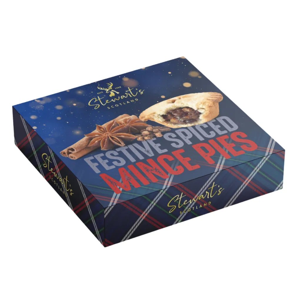 Stewart's 230g Festive Spiced Mince Pies (Pack of 4)