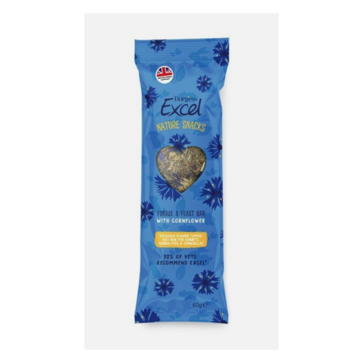 Burgess Excel 60g Forage & Feast Bar Cornflower