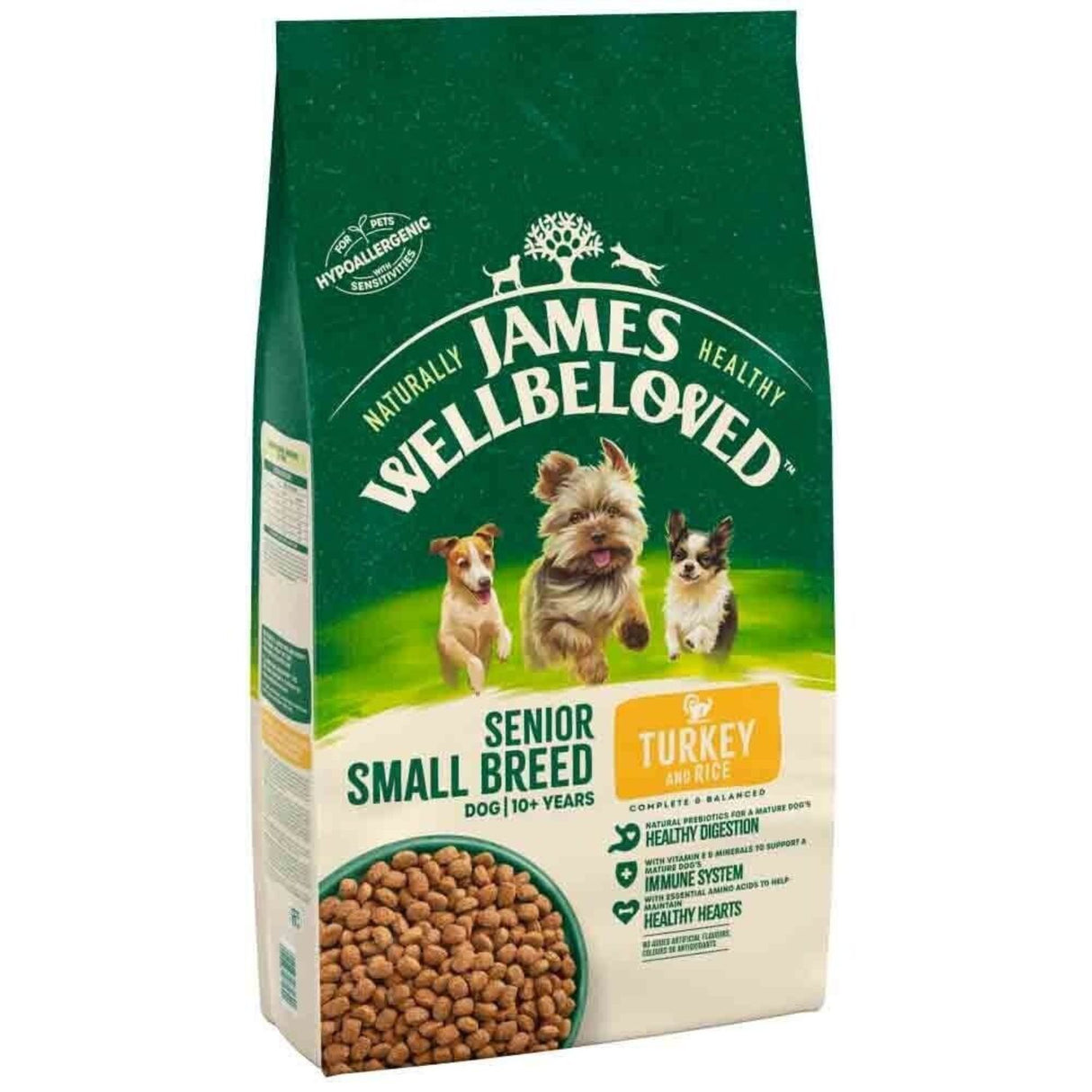 James Wellbeloved 1.5kg Turkey & Rice Senior Dry Dog Food