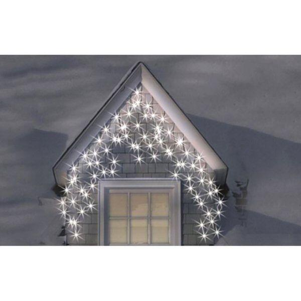 Snowtime 300 LED Ice White Connectable Icicle Lights (6m)