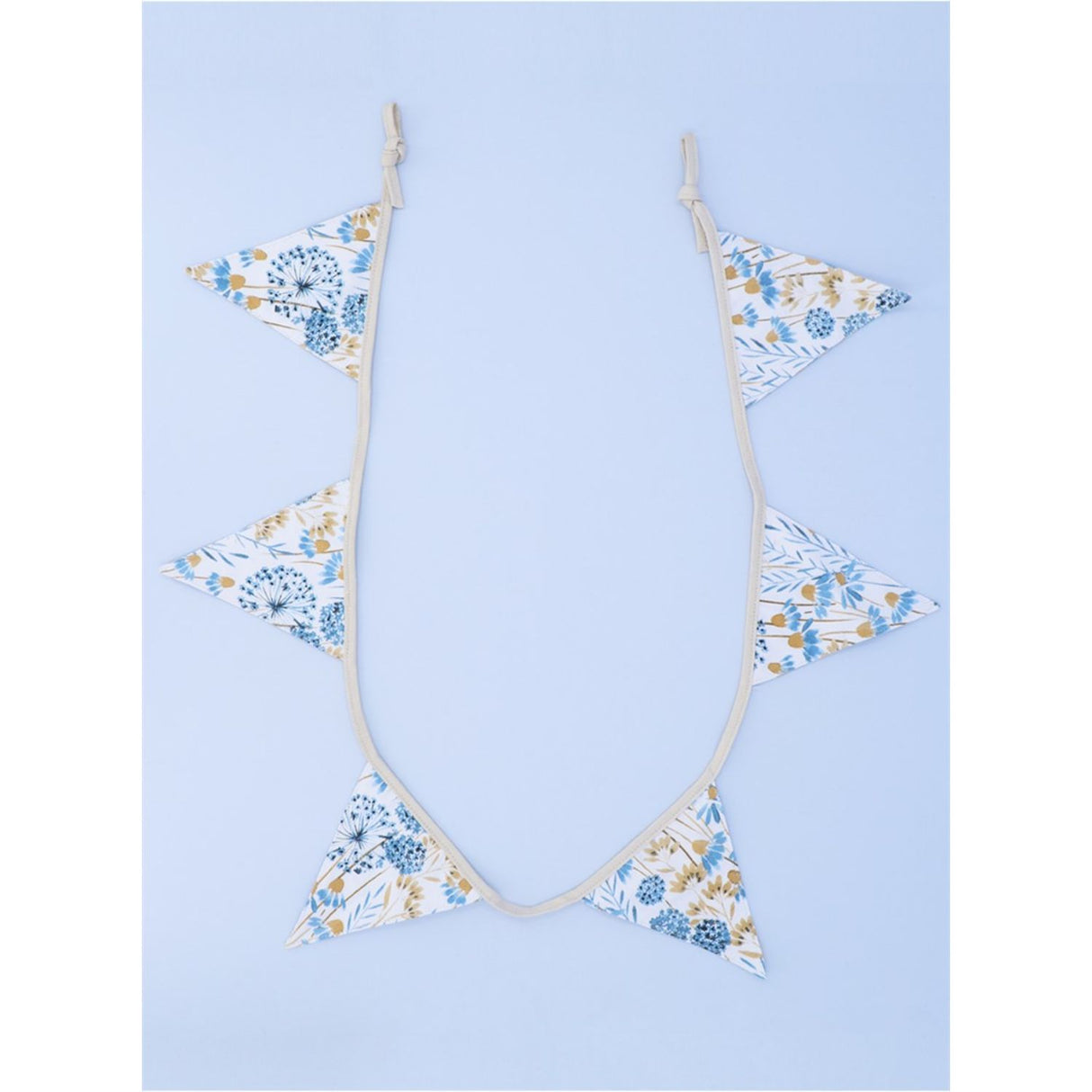 Gisela Graham 180cm Blue Meadow Cotton Bunting