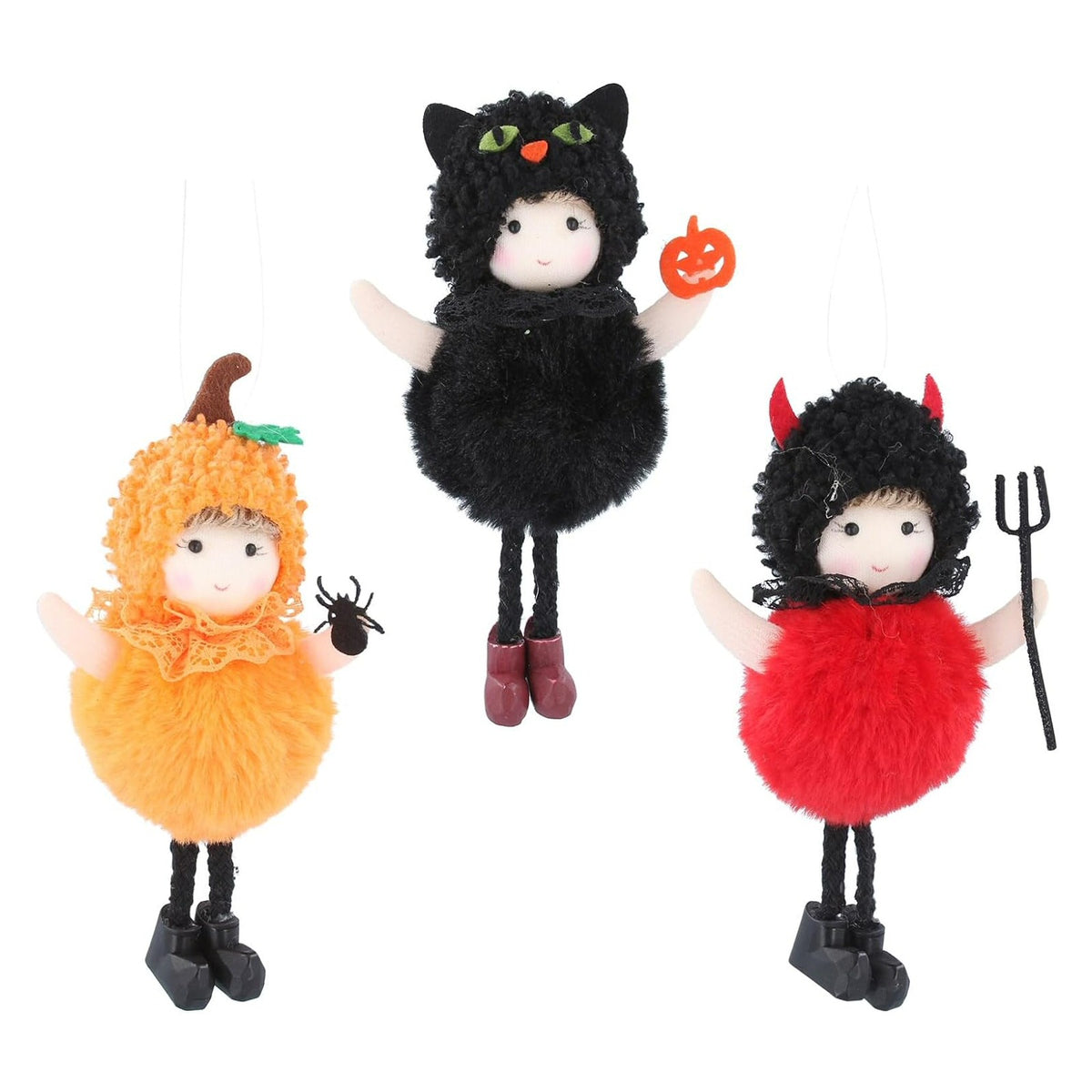 Gisela Graham 15cm Fabric Kid in Halloween Costume Decoration (Choice of 3)