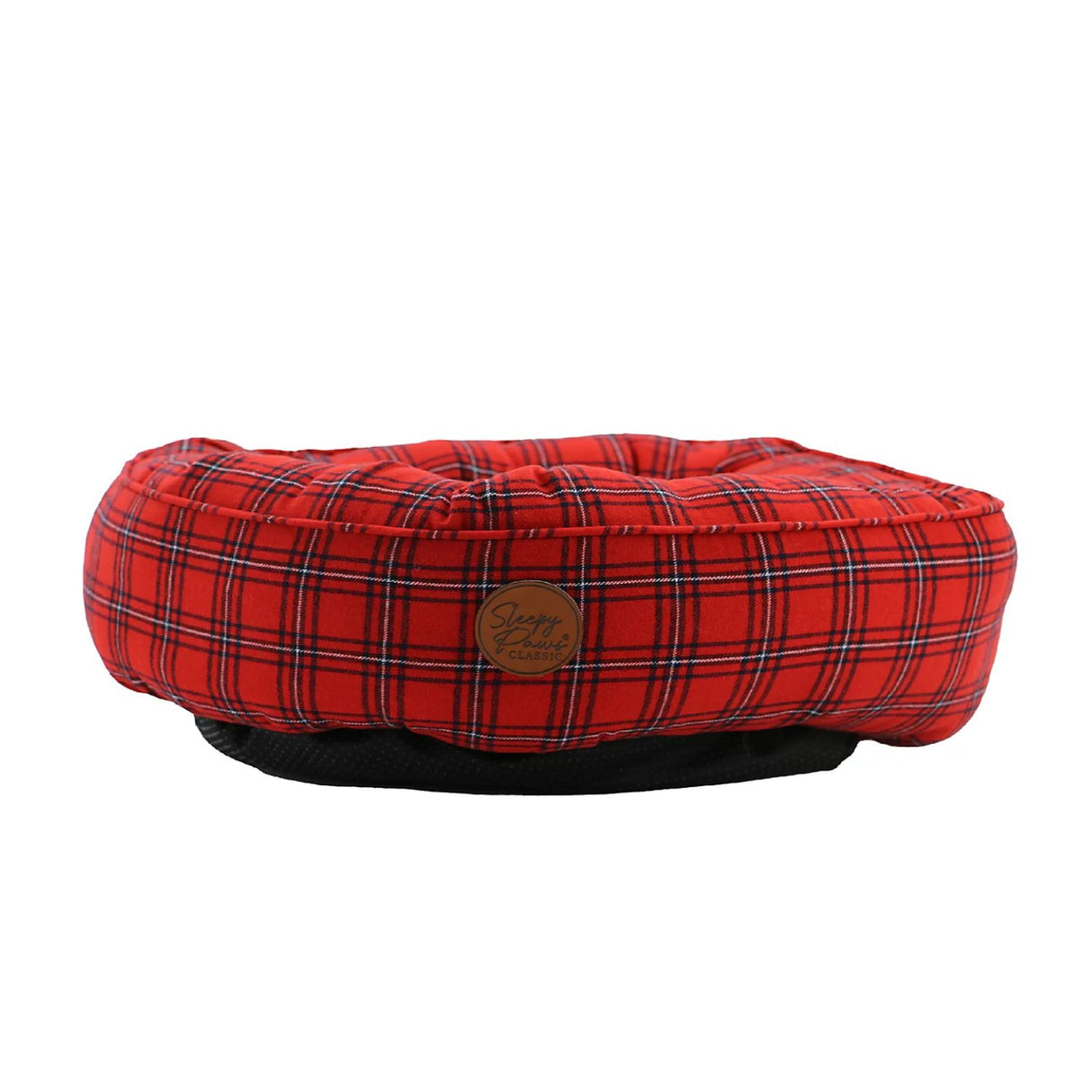 Ancol 70cm Red Tartan Oval Dog Bed