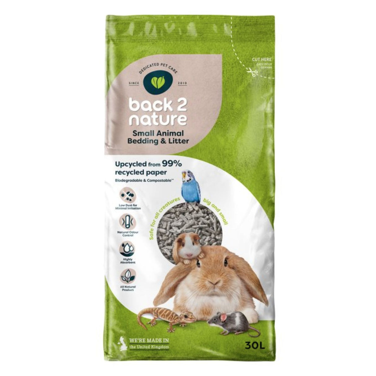Back To Nature 30Ltr Small Animal Bedding