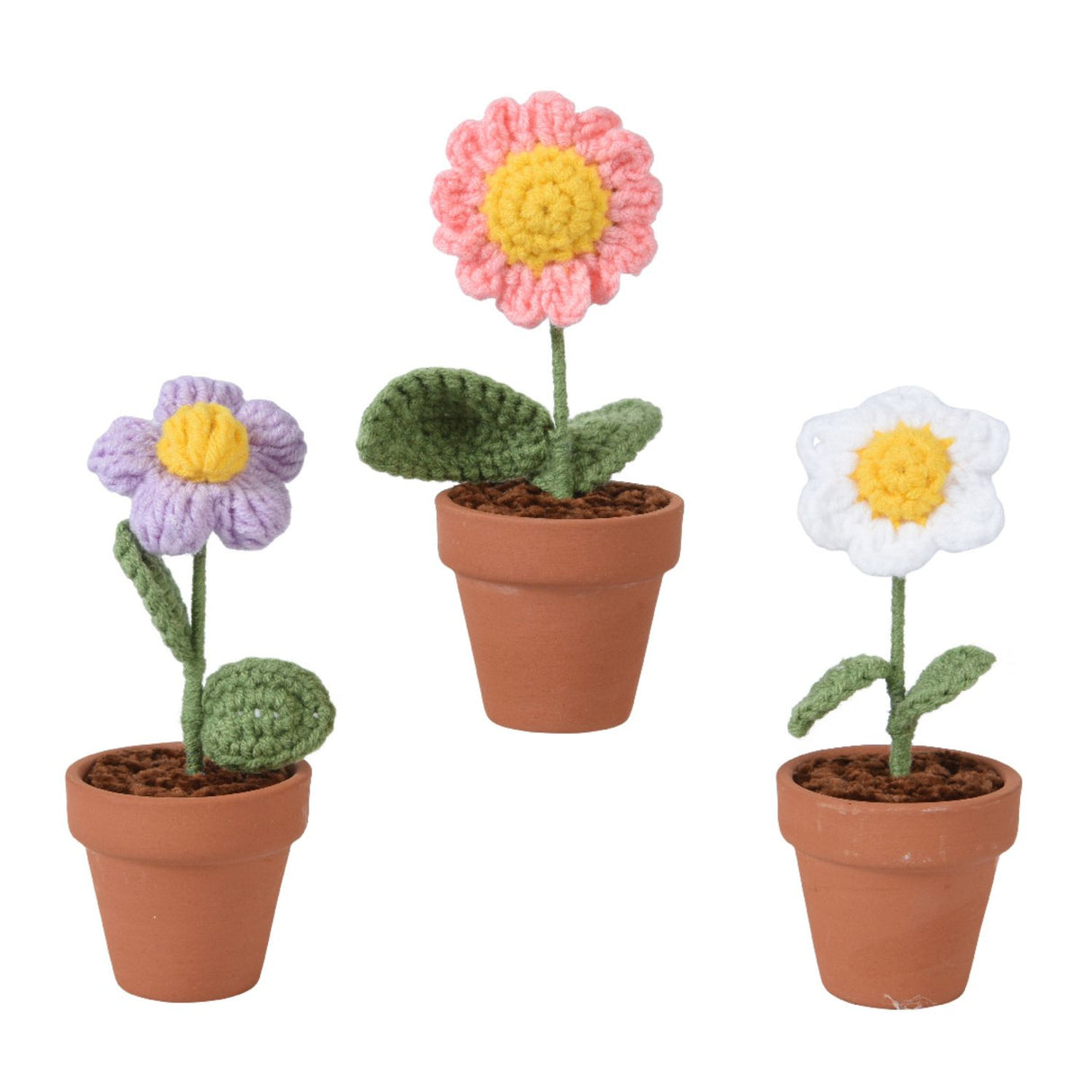Decoris 14cm Plant Polyester Knitted Polyester Leaf (Choice of 3)