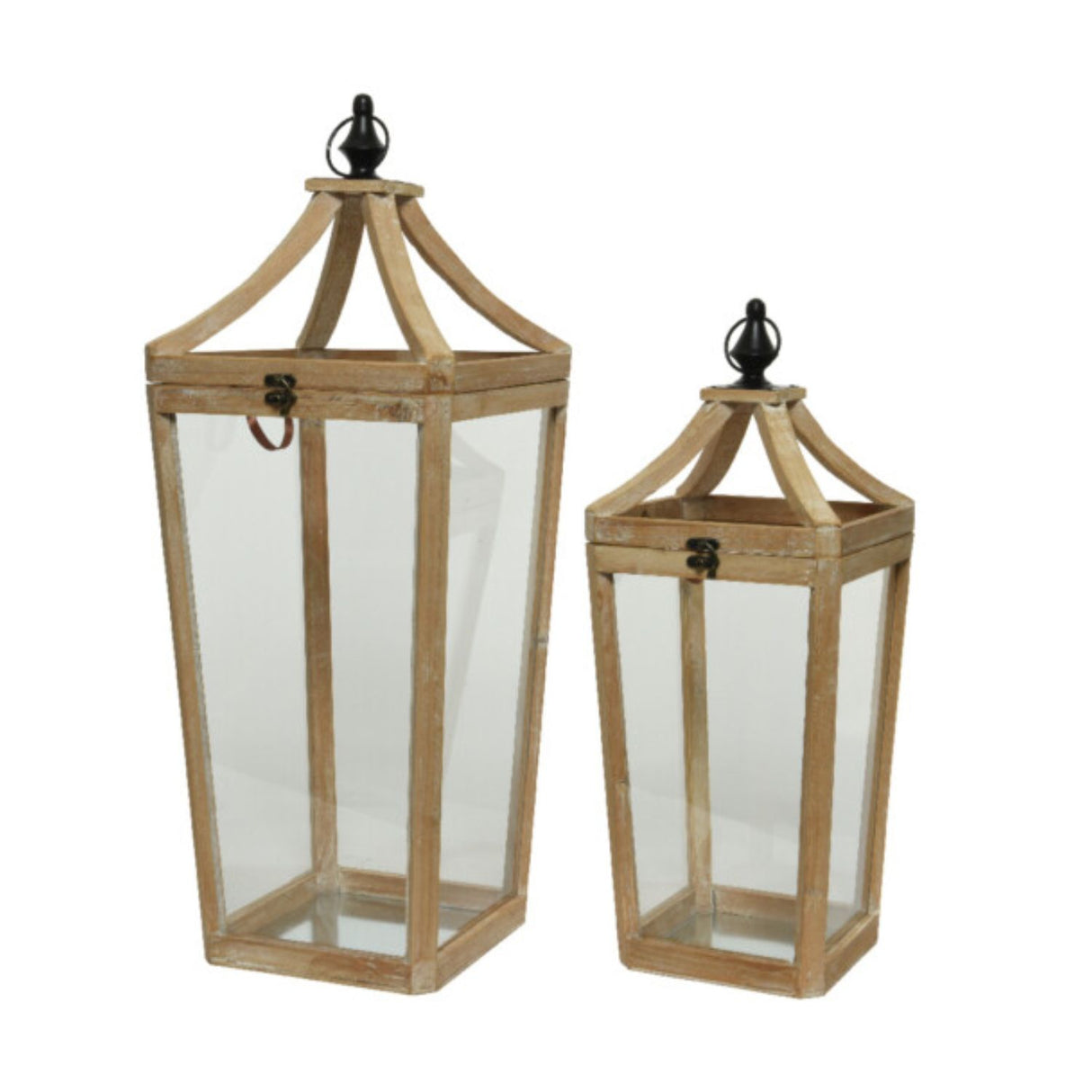 Kaemingk 74cm lantern with Four sides of Glass