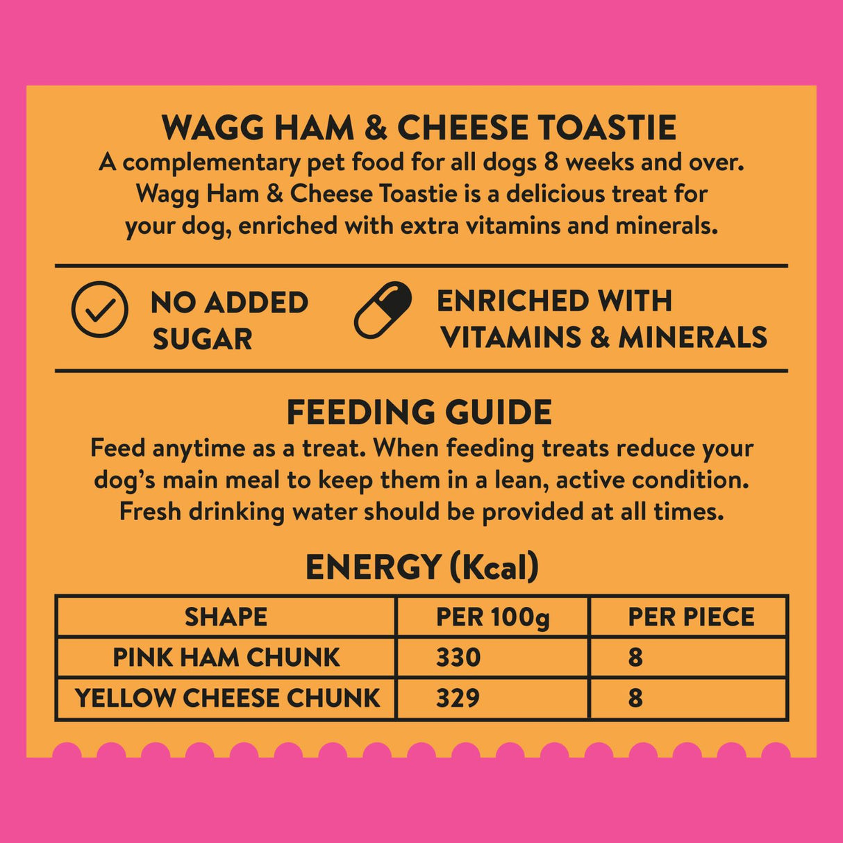 Wagg Treats 125g Ham & Cheese Toastie