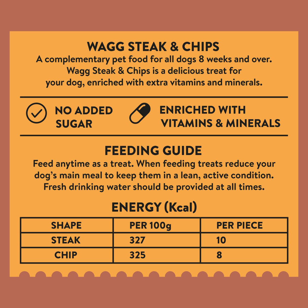 Wagg Treats 125g Steak & Chips