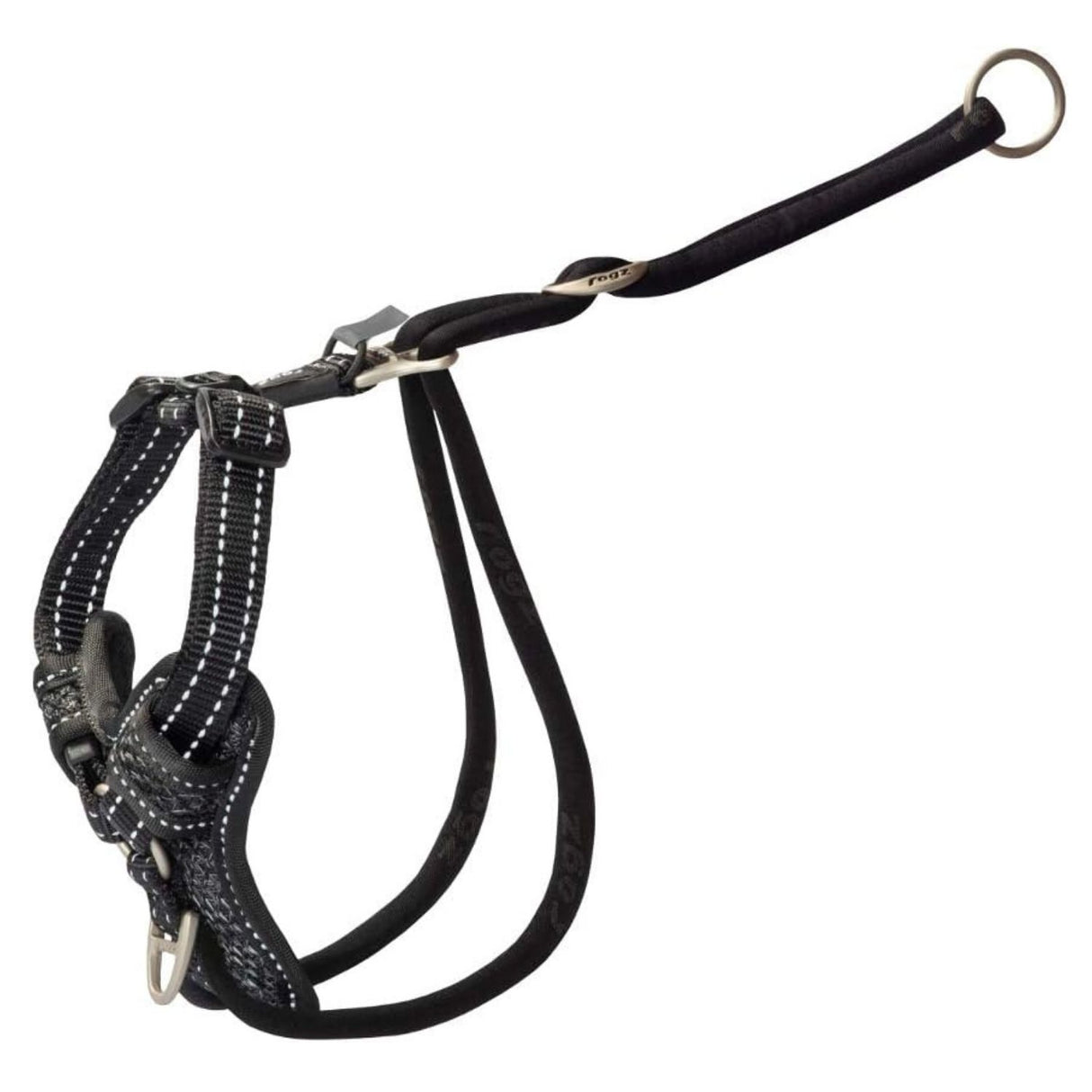 Rogz Stop Pull Harness Black - Medium