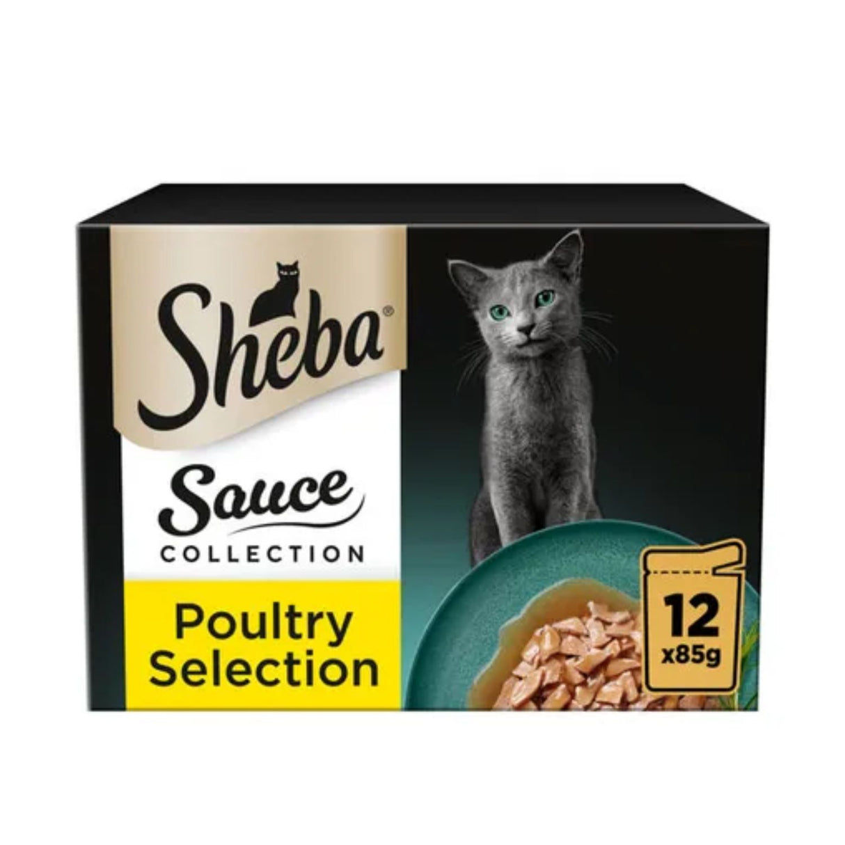 Sheba 12 x 85g Poultry Selection Adult Cat Food Pouches