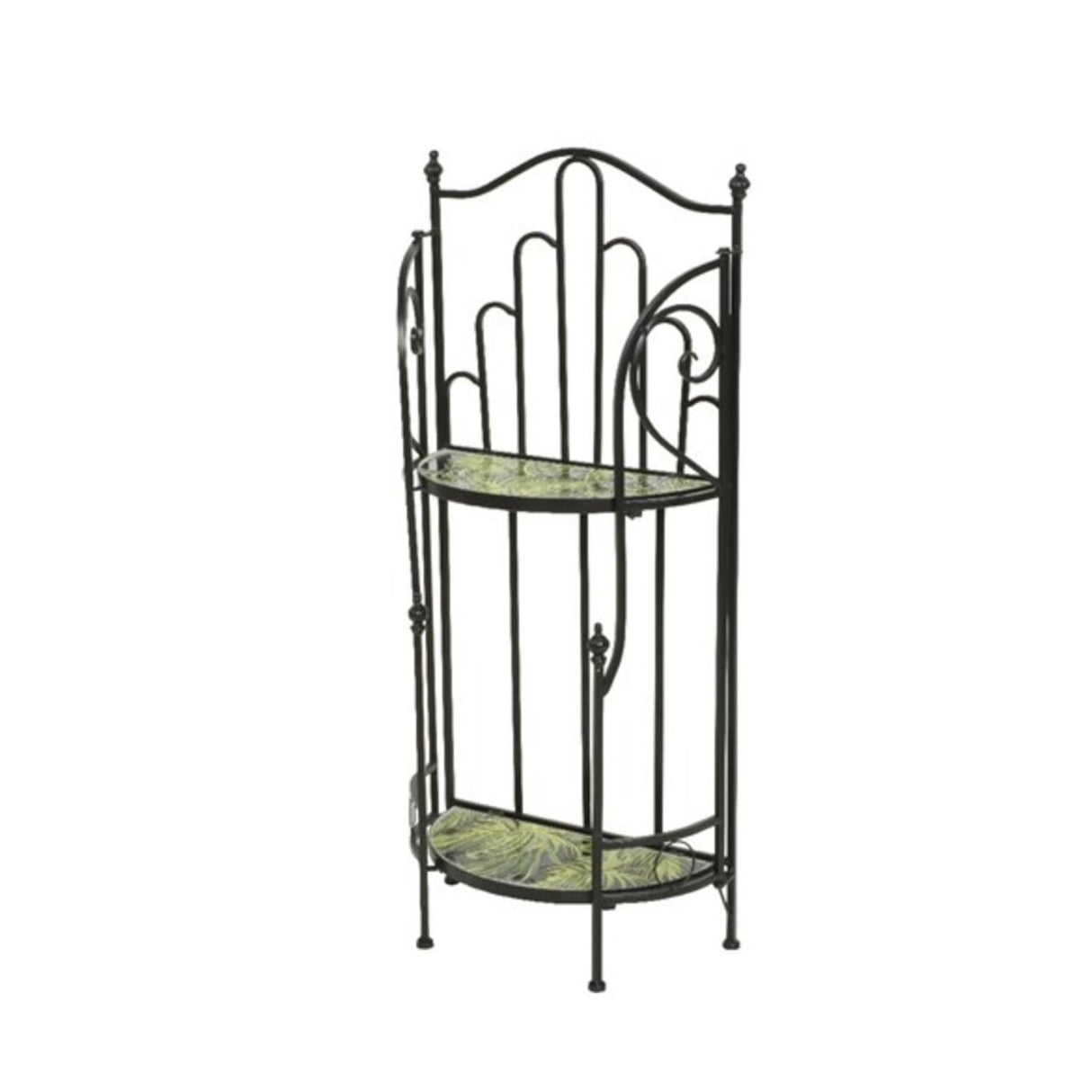 Kaemingk 97cm Palm Leaf Decorative Iron Shelf