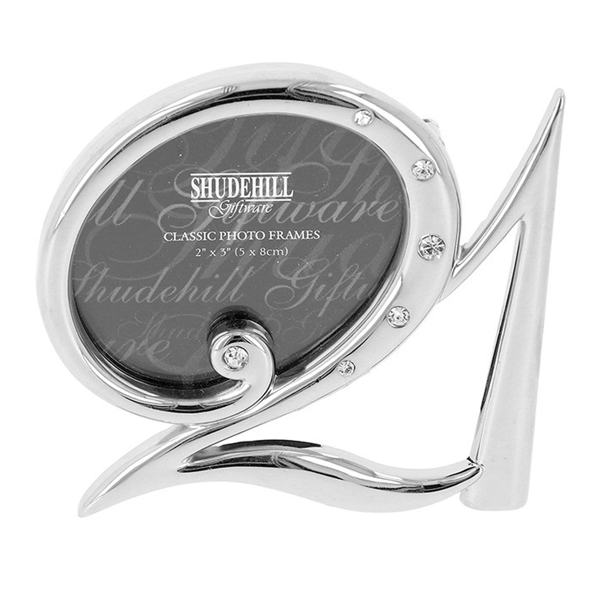 Joe Davies 21st Silver Diamante Photo Frame