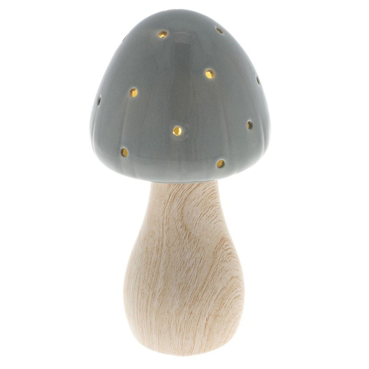Joe Davies 19cm Mushroom Glow Lamp Medium Grey