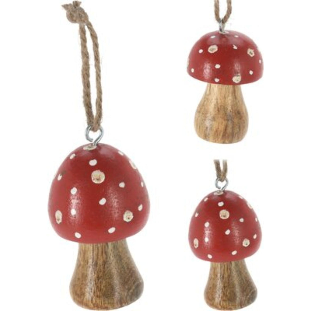 Koopman Hanging Mushroom Decoration (Choice of 2)
