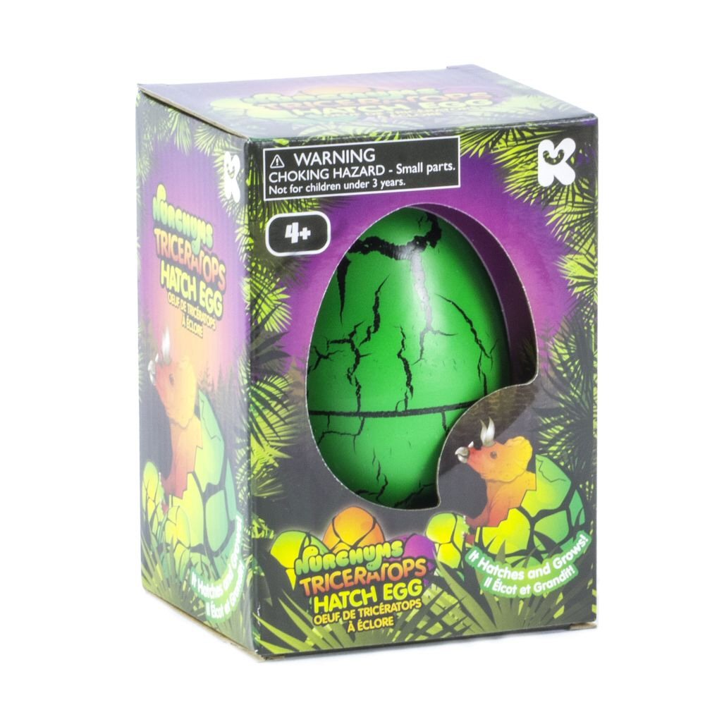 Keycraft 15cm Green Triceratops Hatching Egg
