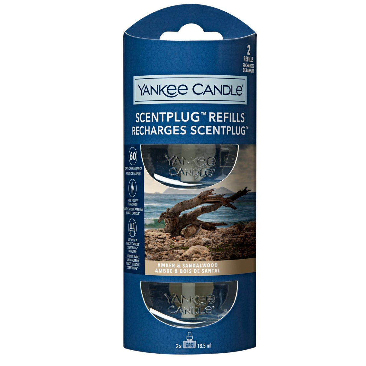 Yankee Candle Amber Sandalwood Twin Refill for Scent Plug