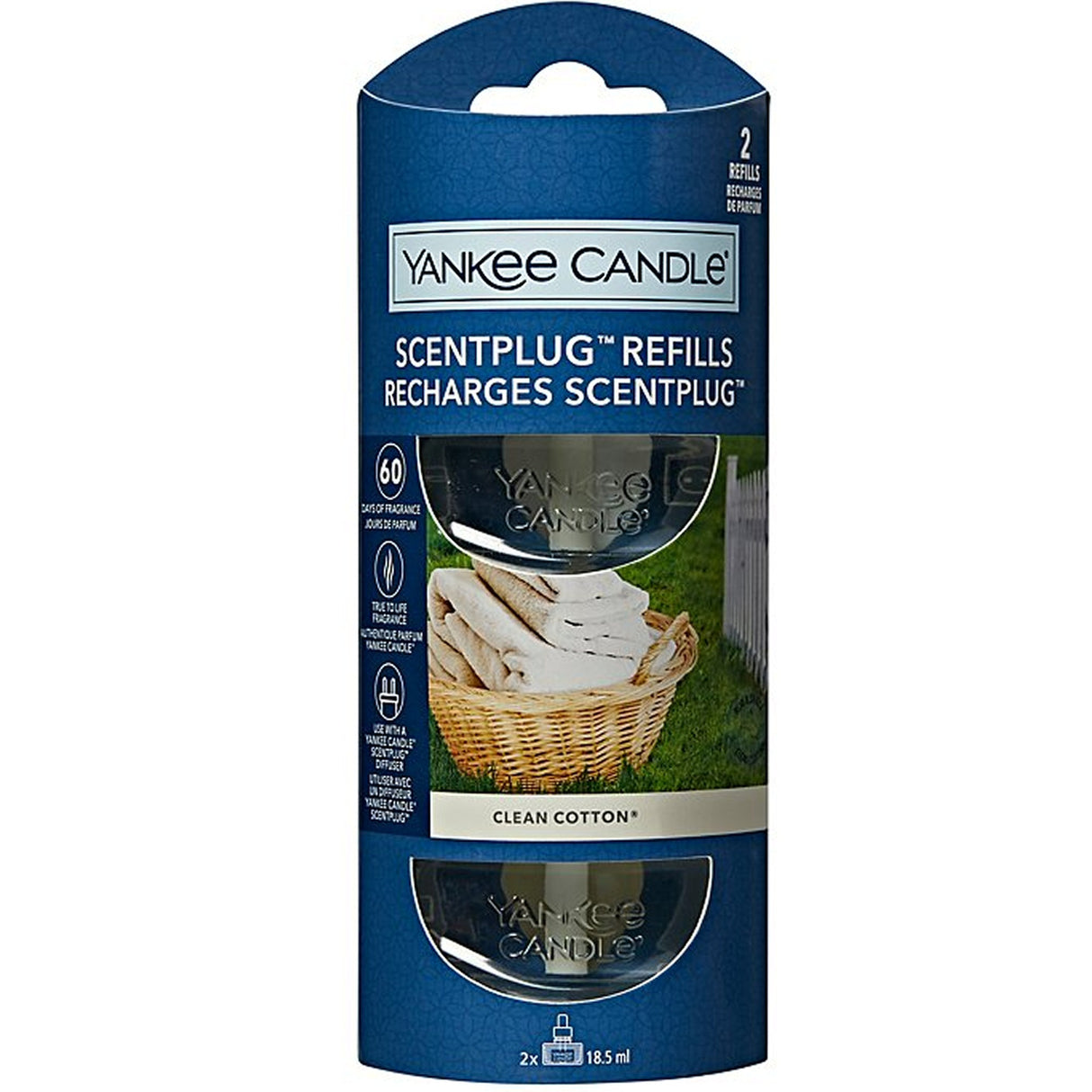 Yankee Candle Clean Cotton Twin Refill Plug In Scent