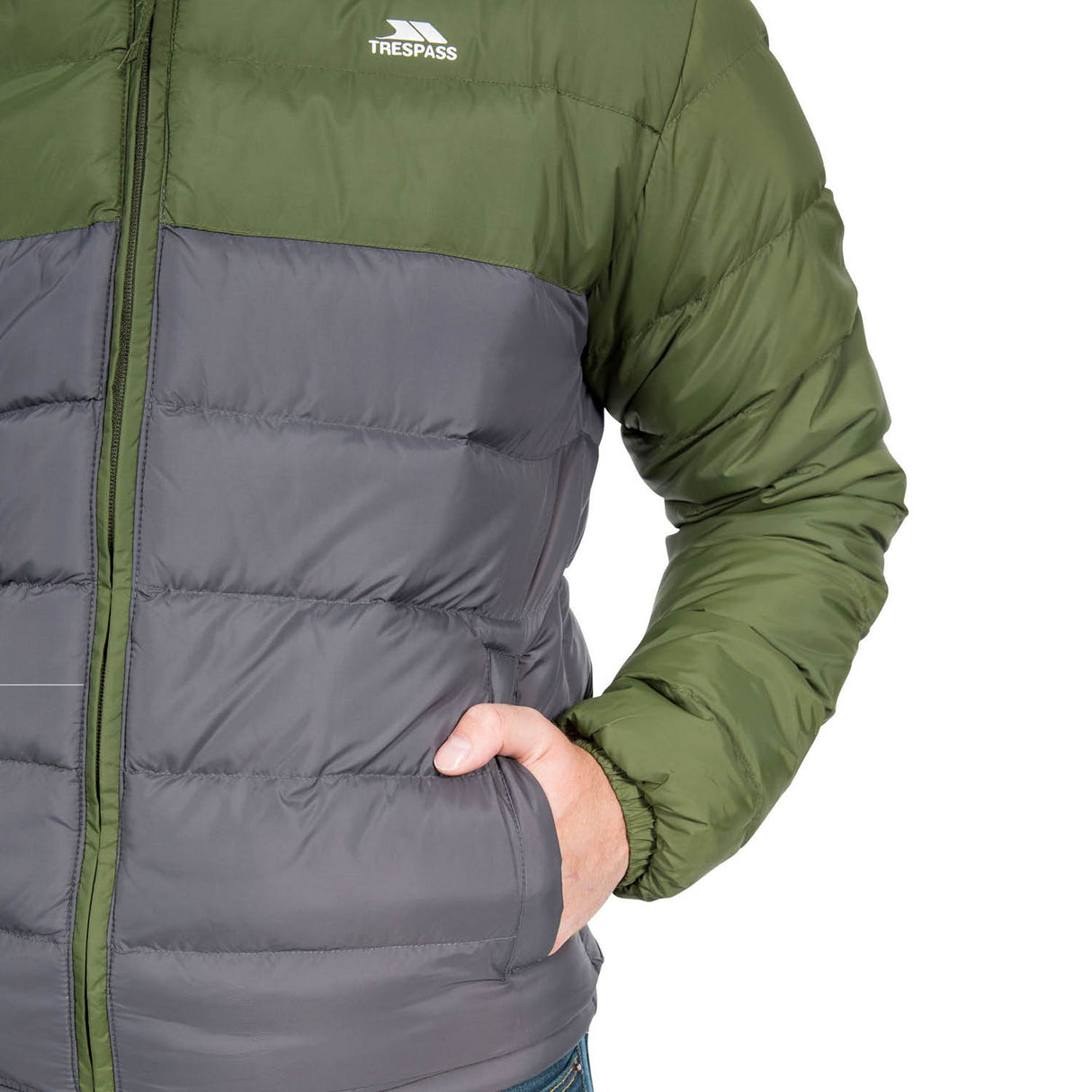 Trespass Moss Green Oskar Padded Water Resistant Jacket - X Large