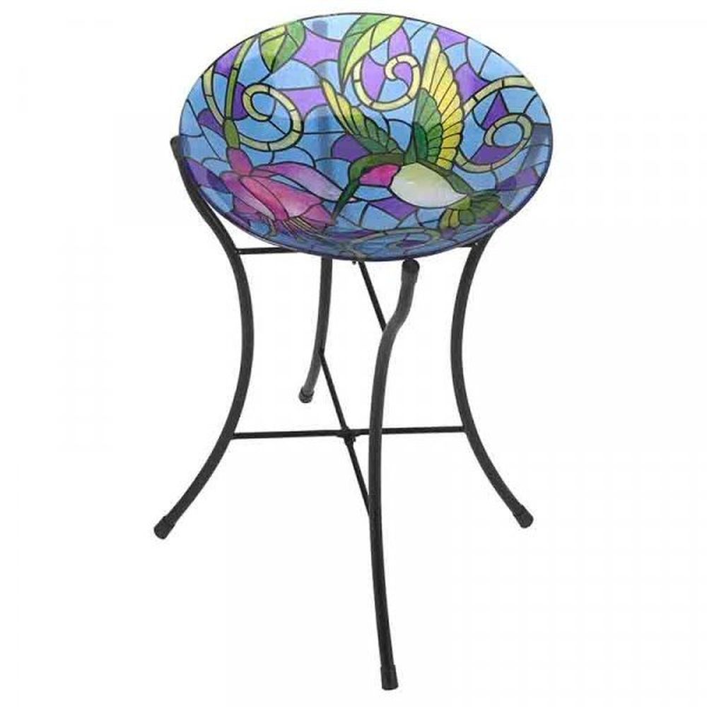 Smart Garden 35cm Hummingbird Glass Birdbath