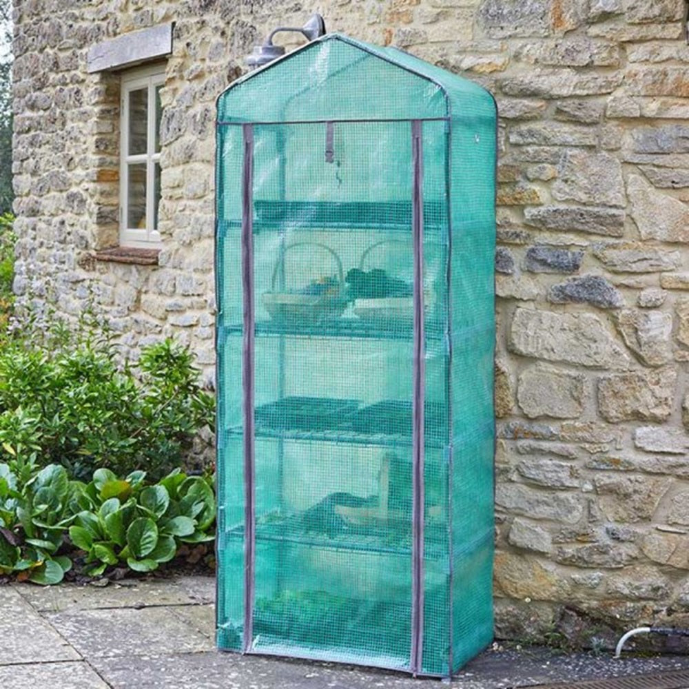 Smart Garden GroZone 1.8m Classic 5 Tier PE Mini Greenhouse