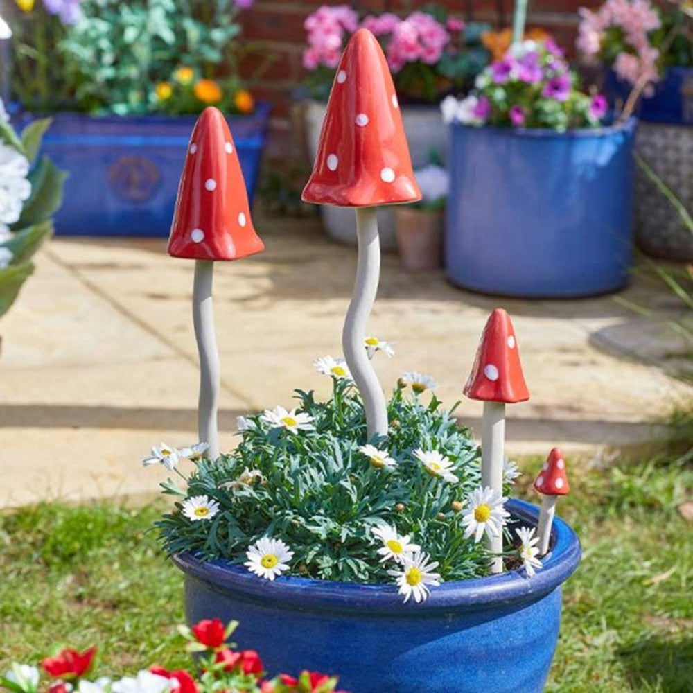Smart Garden 25cm Elvedon Ceramic Fabulous Fungus Garden Stake
