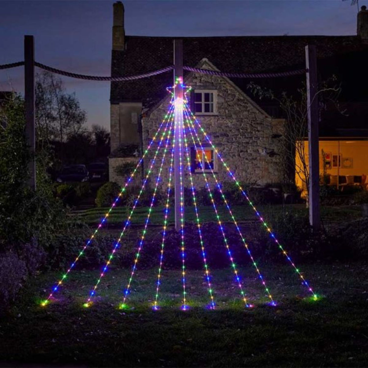 Three Kings 3m Multi Coloured Shooting Star Lights
