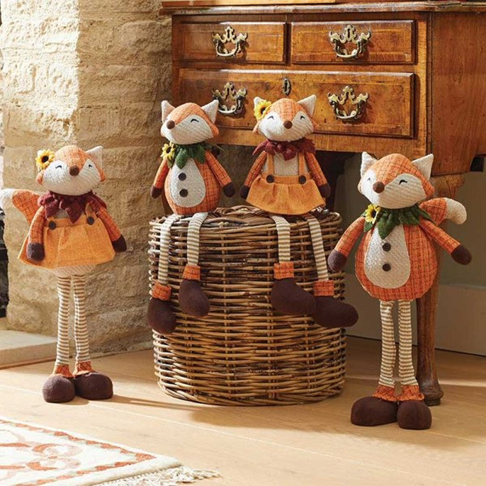 Smart Garden Plush 45cm Seated Mrs Fox Ornament