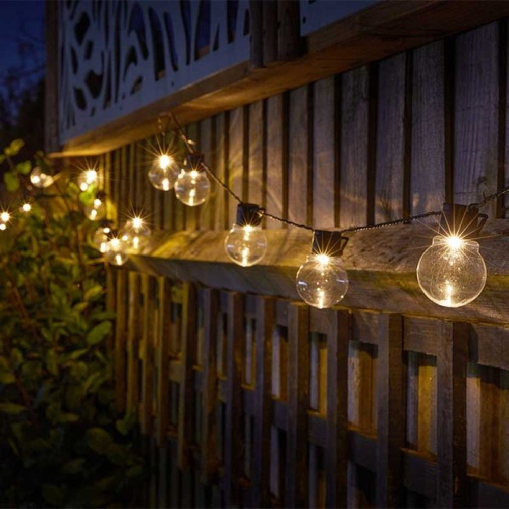 Smart Solar 2m GloBulb Super Bright String Lights - Set of 20
