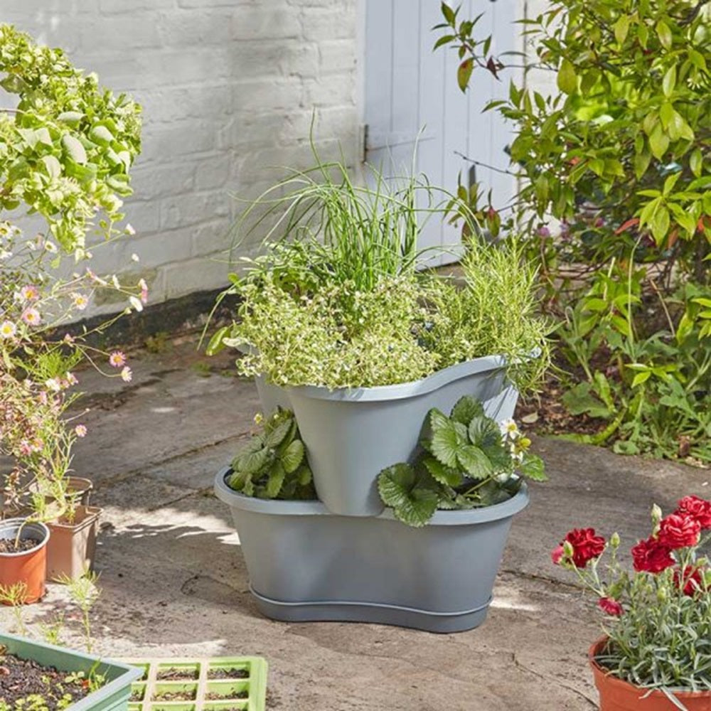 Smart Garden 67cm Stackable Cascade Trailing Planters 4 Pack