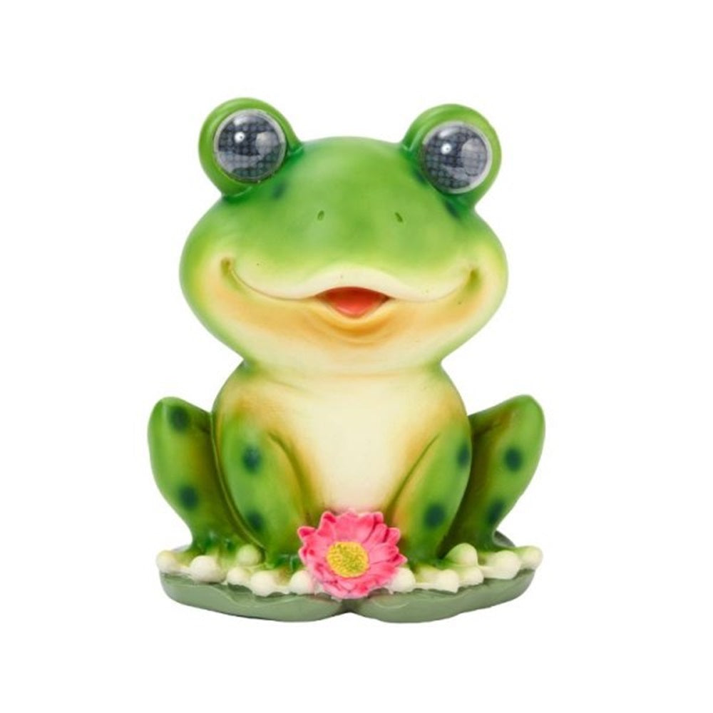 Smart Solar 25cm Blinkin' Frog Light up Garden Ornament