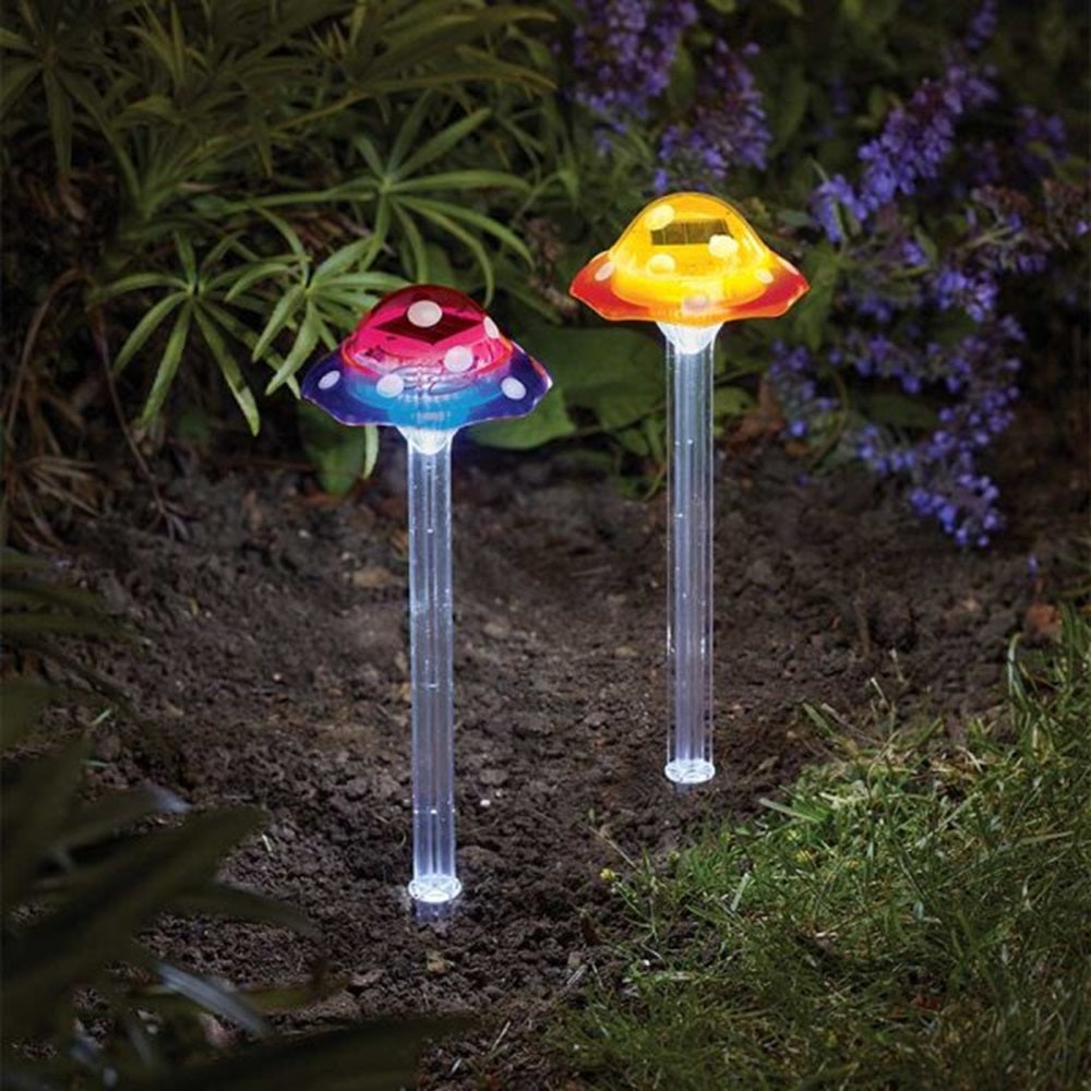Smart Solar 33cm Funky Fungus Stake Light (Choice of 2 Colours)