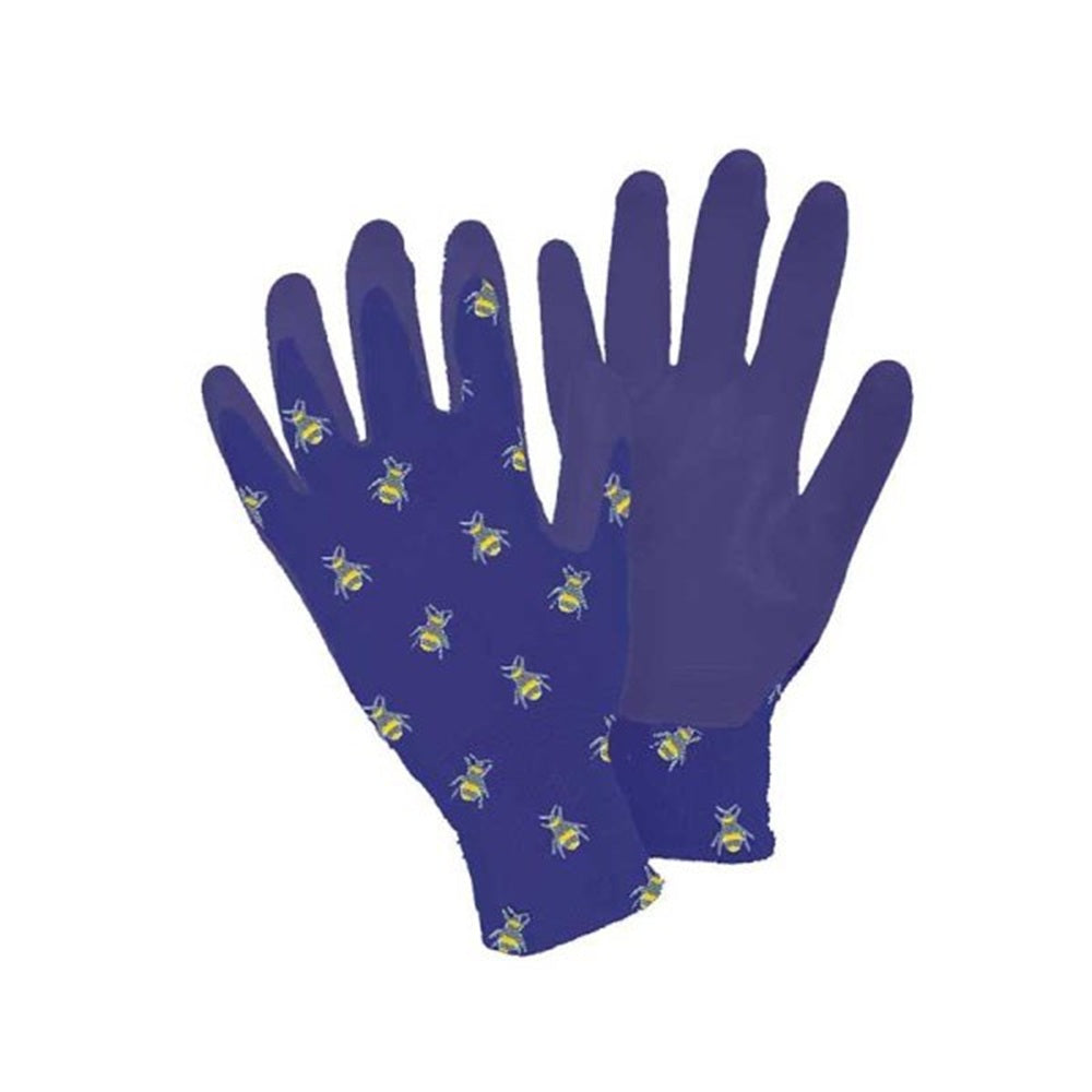 Briers Bee Pattern Seed & Weed Gardening Gloves Medium Strech Fit