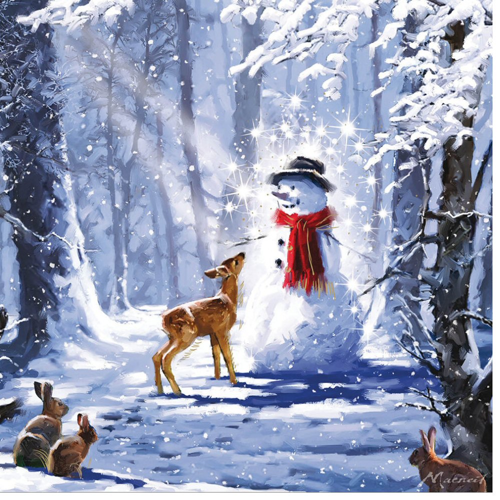 Woodmansterne Christmas Magic Cards - Pack of 10