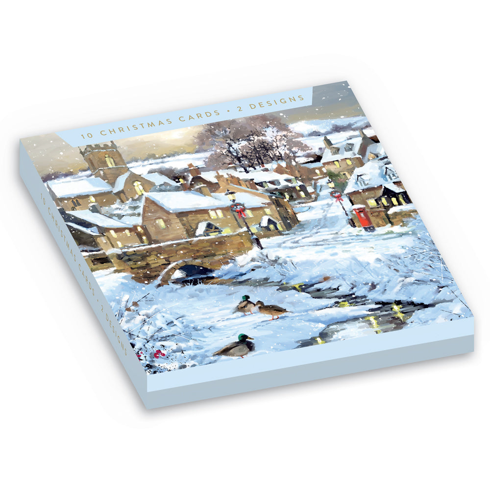 Woodmansterne Parade Christmas Cards 2 Designs - Pack of 10