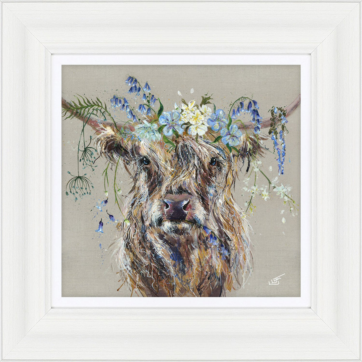 Artko 41cm 'Bluebell' Small Framed Print by Louise Luton - AK12085