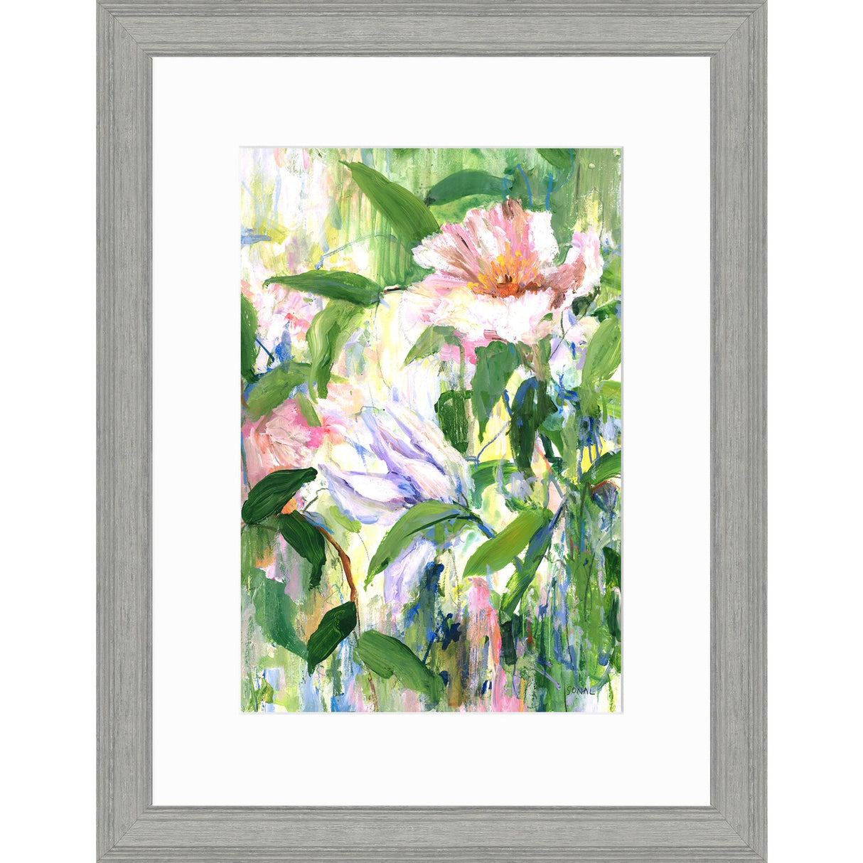 Artko 45cm 'White Blooms' Framed Print by Sonal Nathwani - AK12201