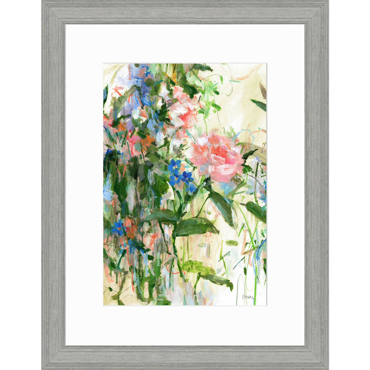 Artko 45cm 'Wild Rose' Framed Print by Sonal Nathwani - AK12202