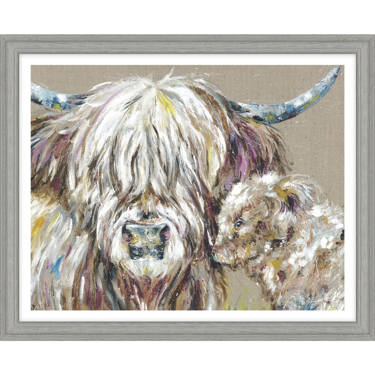 Artko 55cm 'Morning Cuddles' Framed Print by Nicola Jane Rowles - AK12212