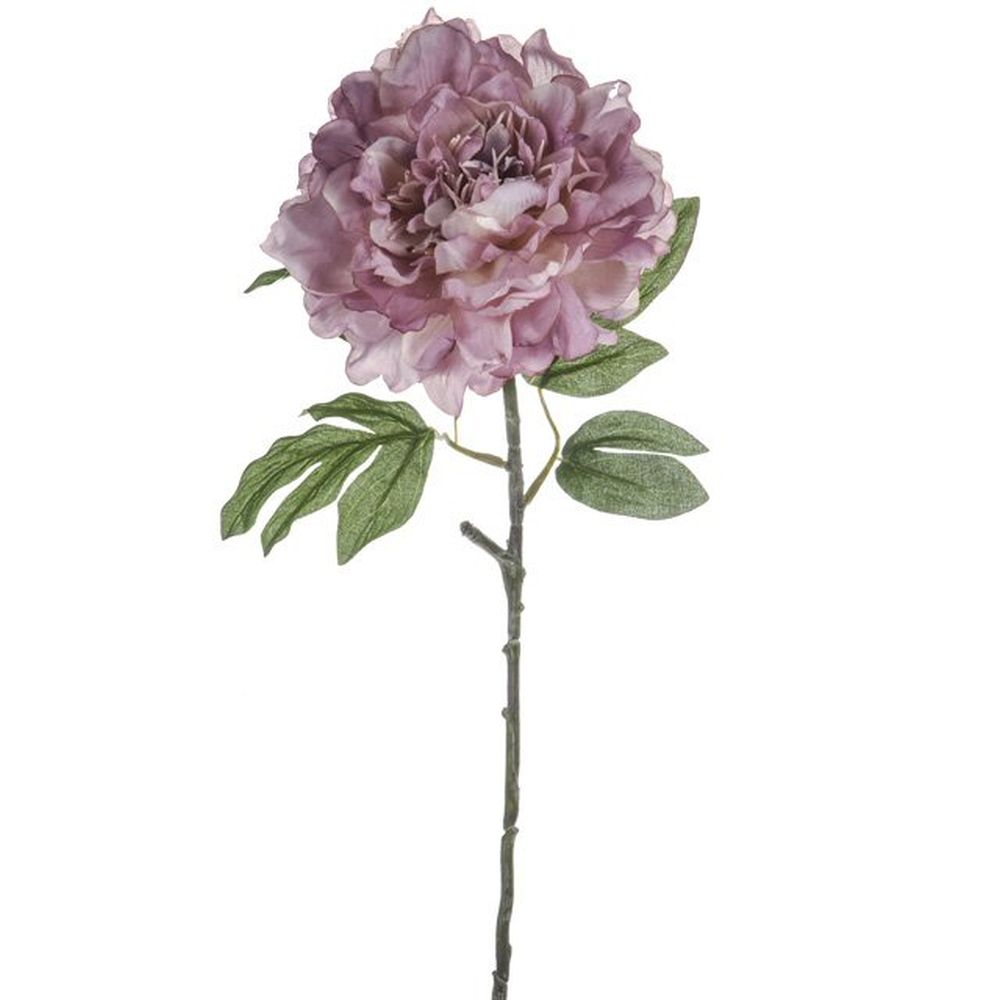 Artificial 63cm Purple Mia Peony Flower Stem