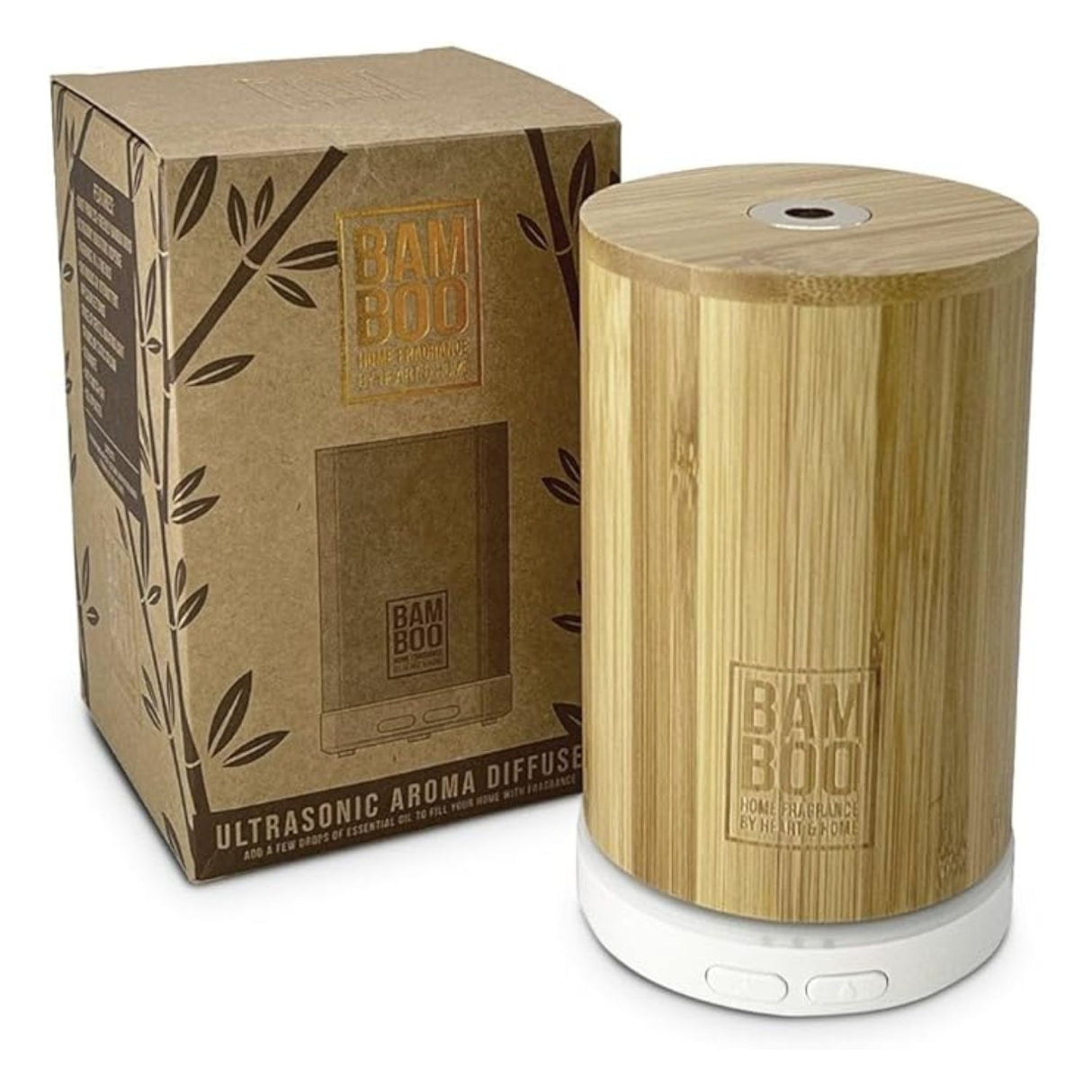 Bamboo 16cm Ultrasonic Electric Essential Oil Diffuser