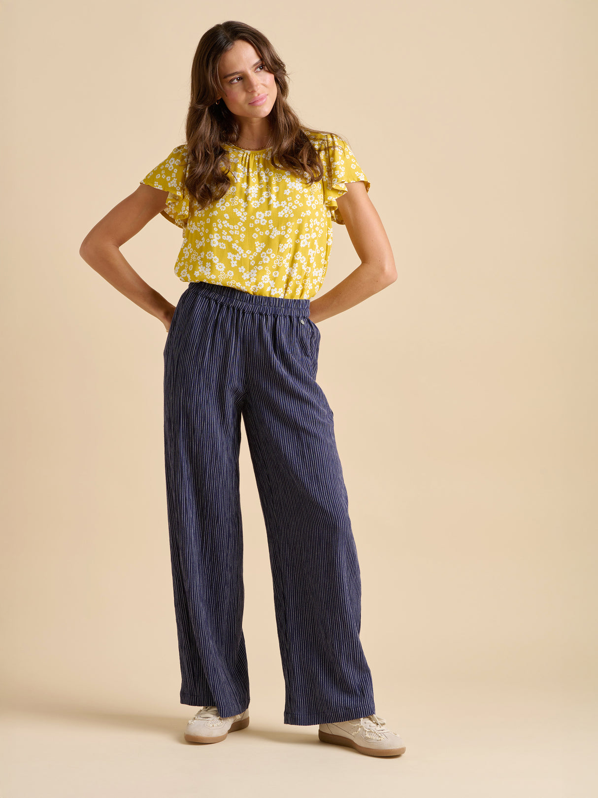 Brakeburn 10 Yellow Summer Ditsy Blouse