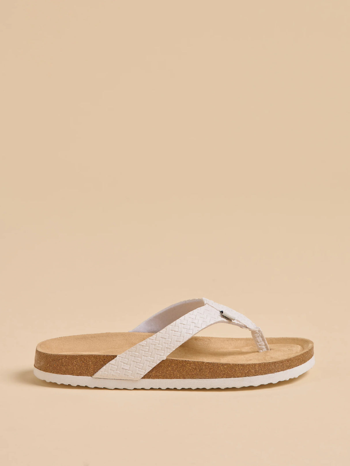Brakeburn 8 Cream Plaited Flip Flop