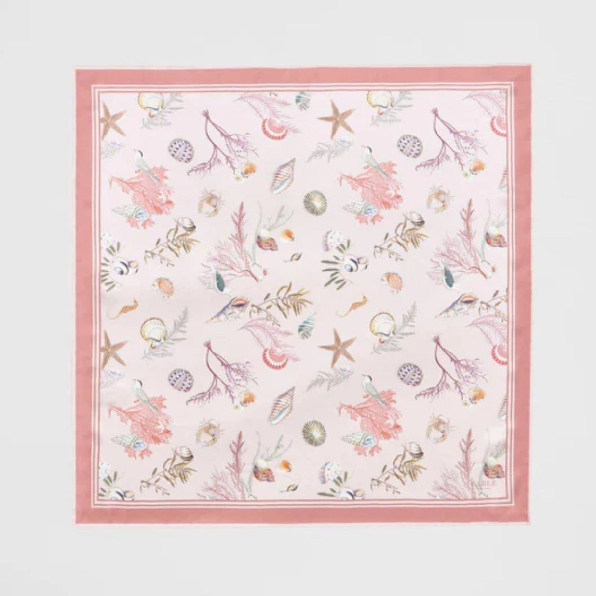 Fable England 70cm Lotus Pink Whispering Sands Square Scarf