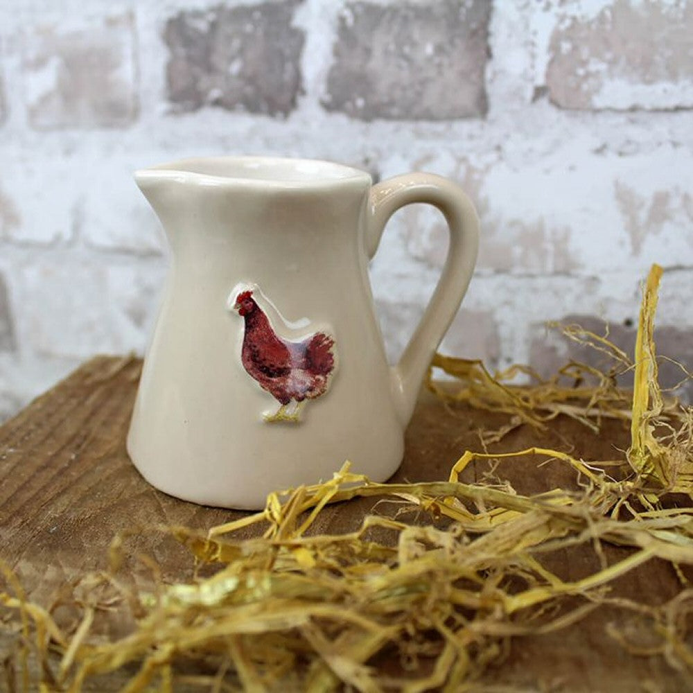 Richard Langs 9cm Embossed Chicken Mini Jug