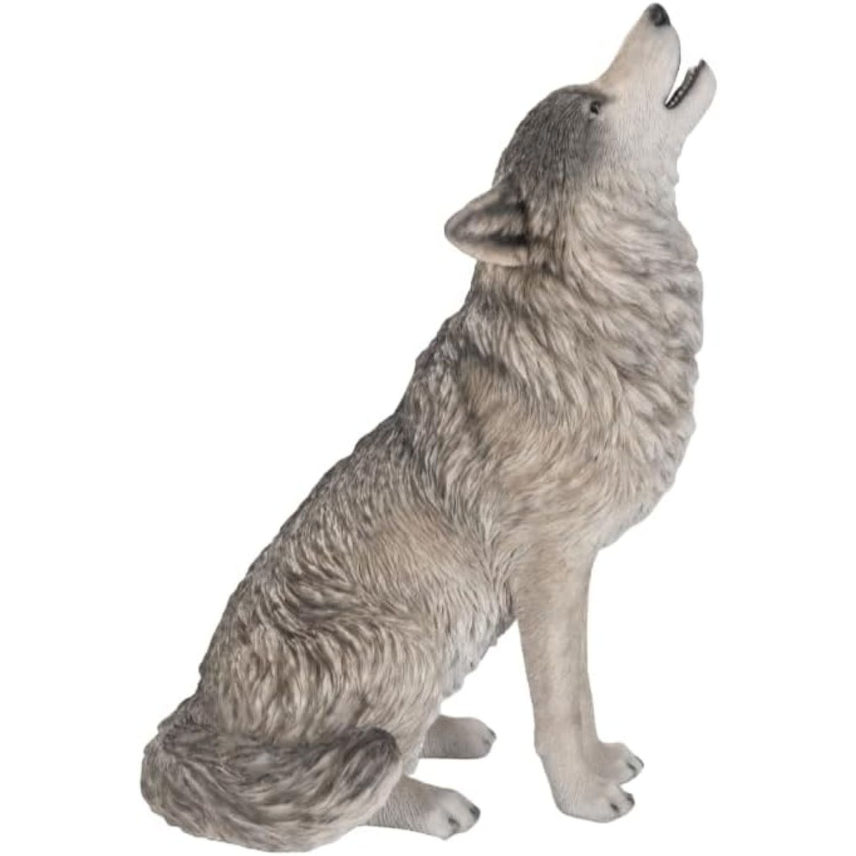 Vivid Arts 58cm Real Life Sitting Wolf Ornament