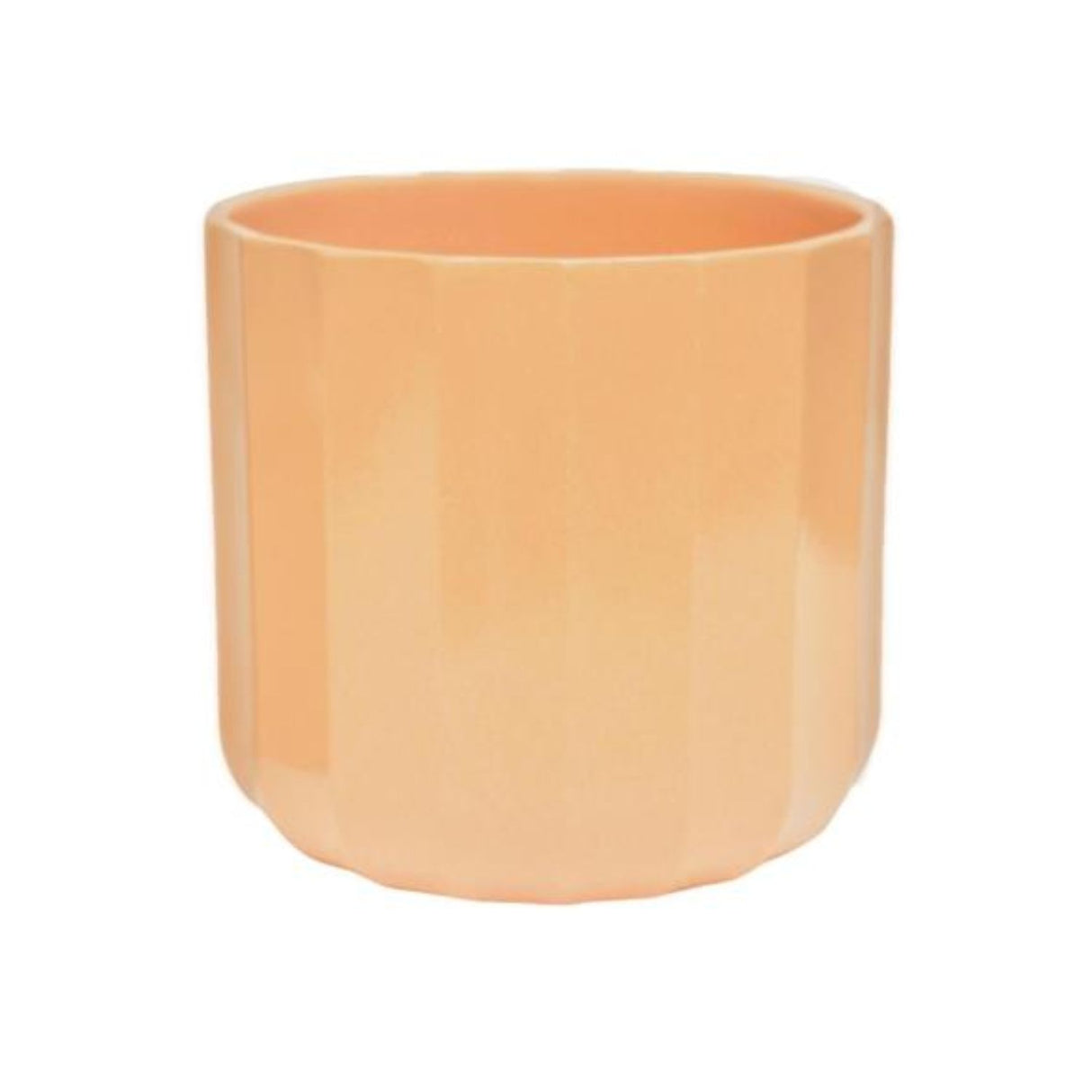 Ivyline 12cm Apricot Orange Geo Positano Pot