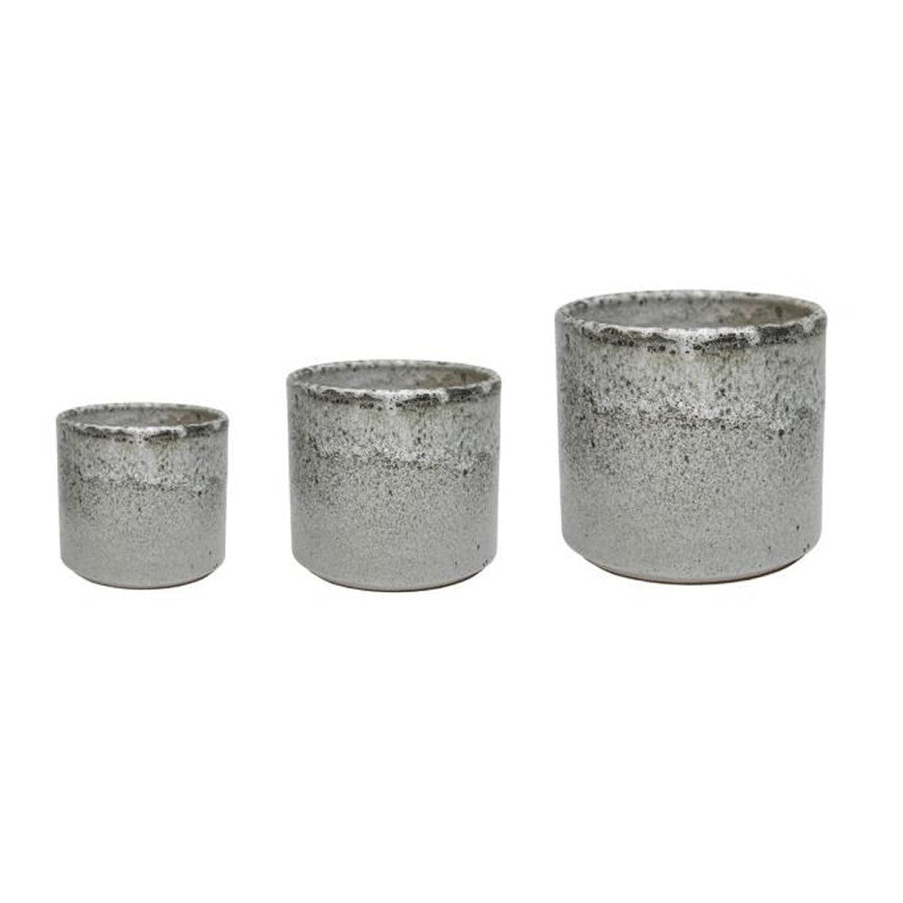 Ivyline 37cm Grey Pebble Hazelton Reactive Planter